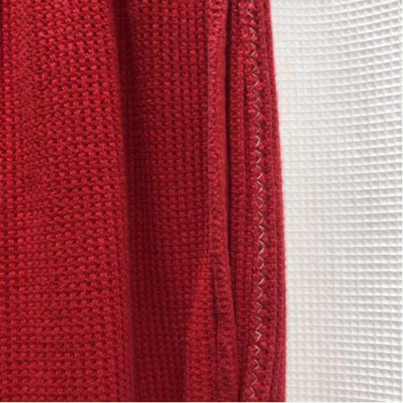 Vintage Vittadini Sport Red Waffle Knit Cotton Athleisure Pull on Pants. Medium - Picture 7 of 9
